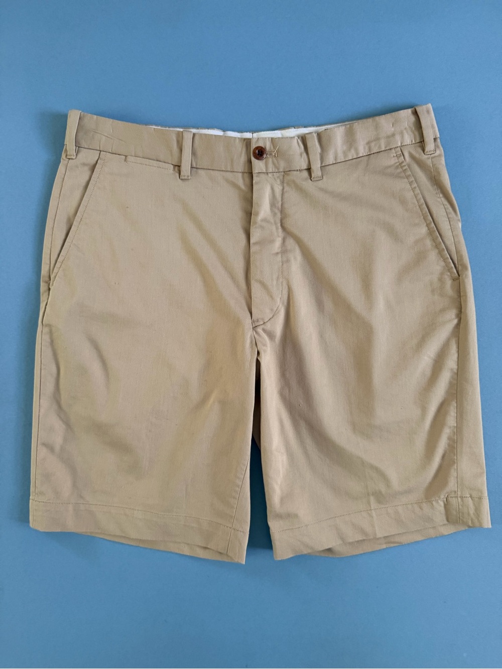 Polo Golf Classic Fit Cotton Twill Khaki Chino Shorts‎